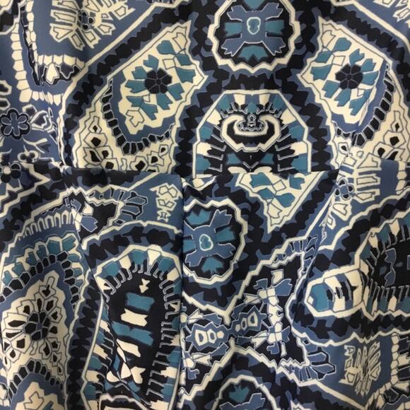 ONZIE Blue Pattern High Waist Basic Midi Leggings - Picture 7 of 11